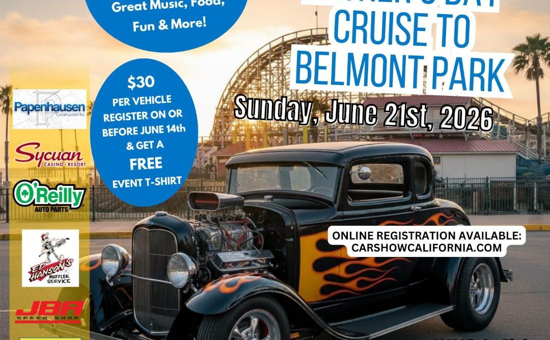 Belmont Park Father's Day Car Show partial flyer June 2026